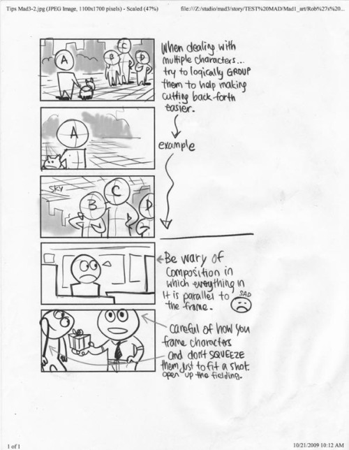 aapstra: DreamWorks Storyboarding Tips by Rob Koo.  Via Ben Caldwell. 