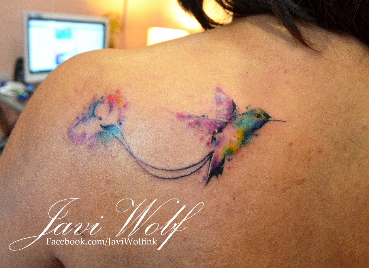 Hummingbird tattoo by Lucian Toro | Photo 22392