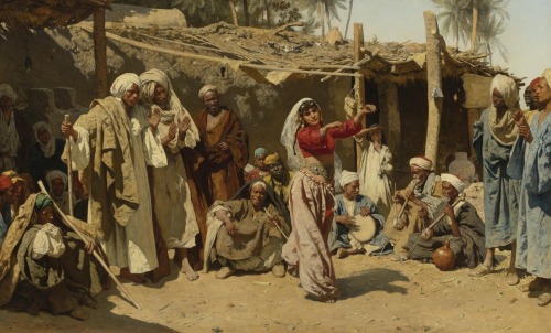 An Almées Admirers (Egyptische Tänzerin), 1882. Leopold Carl Müller (German,&n
