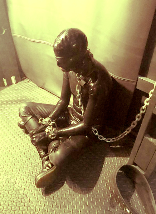 ivegone2far:rubbermale:remix  Day to day life for a rubber slave isn’t much different, come back tom