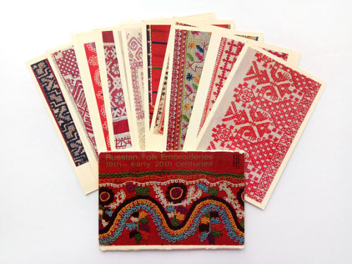 sovietpostcards:Russian Folk Embroideries of 19th - early 20th centuries. Postcard set (1978)Buy her