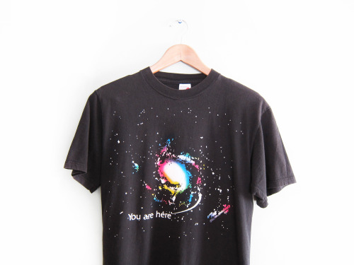 littlealienproducts:80s You Are Here Milky Way Galaxy t shirt at Cardigan King