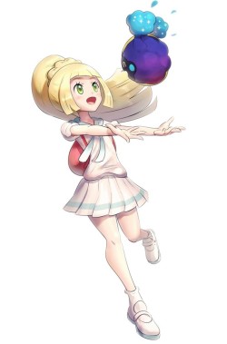 lilliepokemonsunandmoon:  Lillie and Nebby in Pokemon Sun and Moon ❤️ Source: (Twitter)