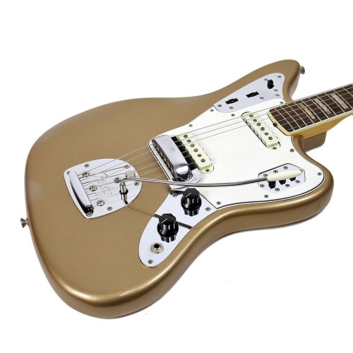  1966 FENDER JAGUAR in FIREMIST GOLD from: https://www.creamcitymusic.com/vintage-1966-fender-jaguar