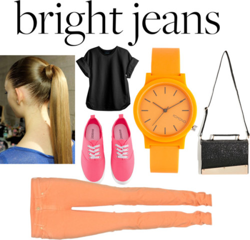 How Do You Style Bright Jeans? by weird-fashioned featuring 7 for all mankind jeans ❤ liked on Polyv