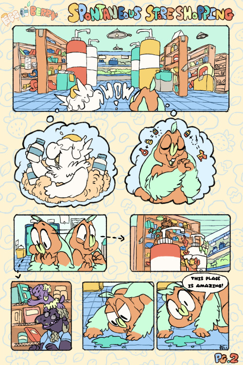 eggnberry: test page for the comic! i’ll be going back and finishing the first page a little bit lat