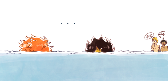 highviscosity:  kagehinaass:  haikyuu au where everything is the same except that everybody plays like this:   
