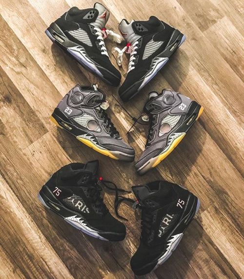 Three of a kind. Which Jordan 5 are you going with? #kicksonfire @floydsworldkicks