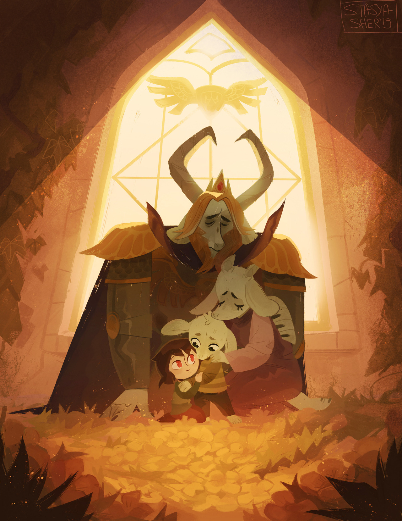 stasya-sher: aaand here’s my submission for an UnderTale zine!! Did it a while