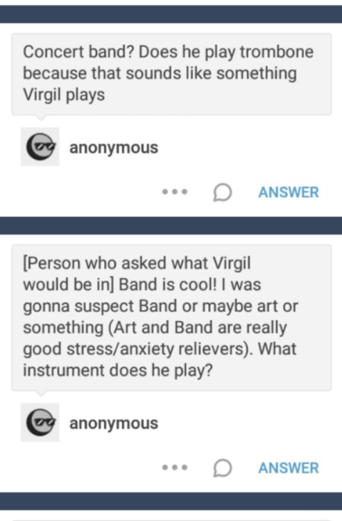 the-pastel-peach:(yall can thank @the-jo-writes-and-draws for giving me the idea for band!virgil to 