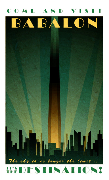 Some Art Deco style travel posters to a few places we can only visit in our imagination.