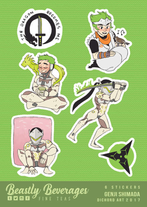 beastlybeverages:Overwatch Sticker Sheets! These will be debuting at May London MCM Expo and will 