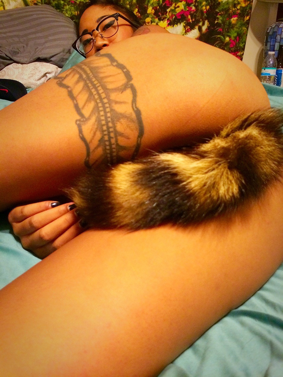 fusterclucked:  FINALLY GOT MY TAIL ^_^ Isn’t it cute?   (from creizai)