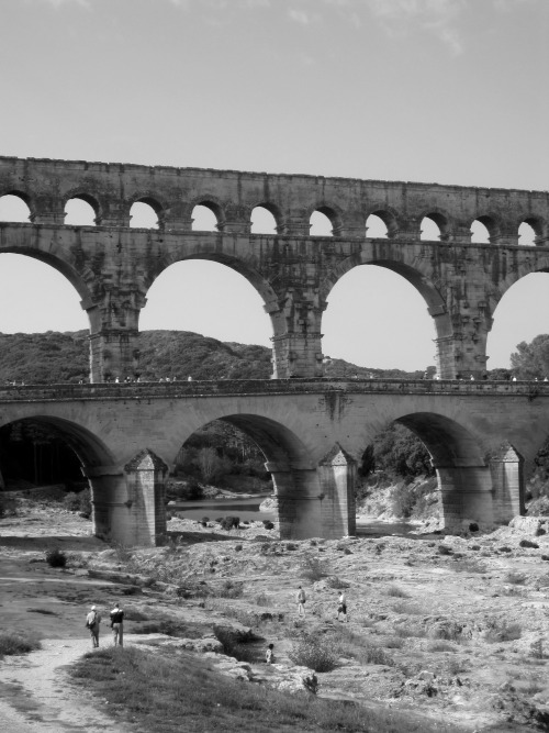 Pont du Gard, aqueduc romain, 2016.