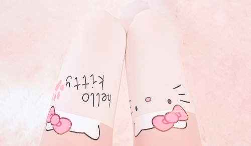 httpkitsune:   Hello Kitty Footprint Tights ♡  use the code “kitsune” to get 5% off