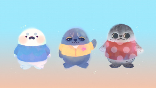 imagine seal villagers (harp, baikal, + spotted)