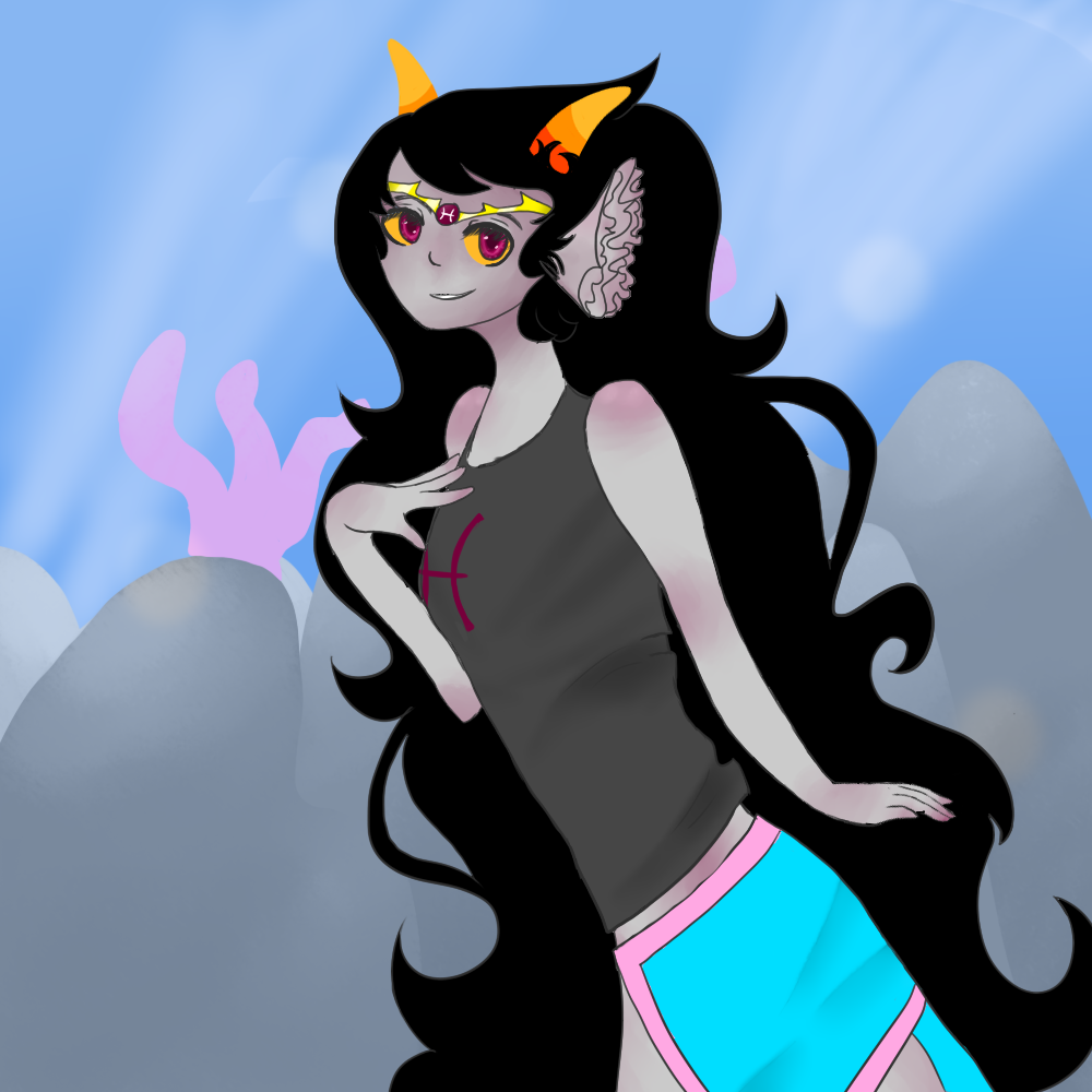 frustratedcali:  its 2 am and i heard your star sign was pisces so i drew you a thing!!!