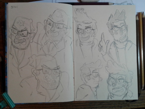 Getting ready for the @gfanimateMade some sketches of the characters to make them fit into my art st