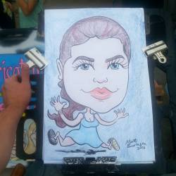 Caricature at Dairy Delight! #art #drawing