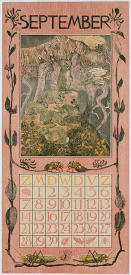 heaveninawildflower:  Rabbits by a Tree Stump (1902). September calendar page by  Theodorus van Hoytema (Dutch, 1863–1917). Image and text courtesy MFA Boston. 
