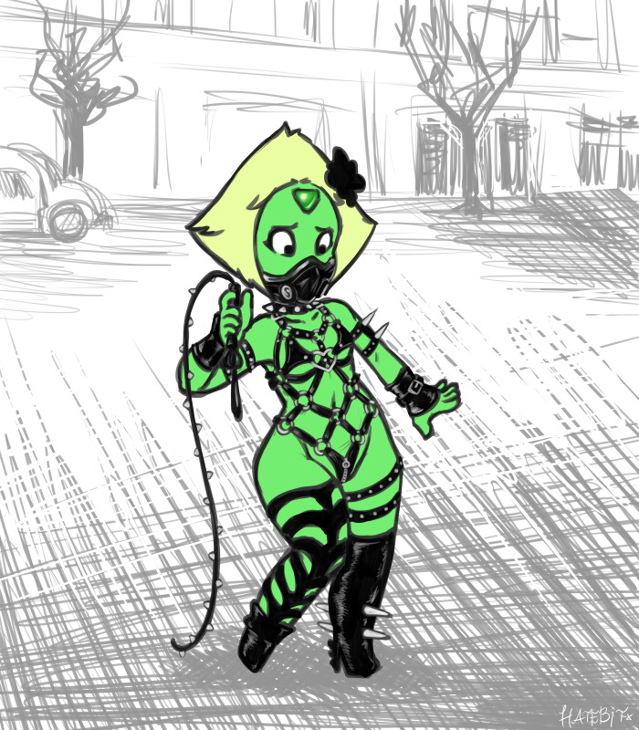 hatebitxx:  /co/ request. Peridot doing some One Punch Man cosplay. 