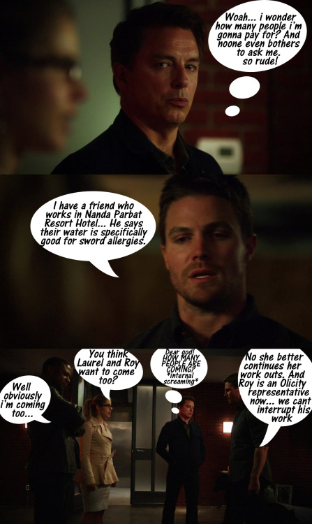 cozyforjate: Olicity crack 3x20 - ‘Nanda Parbat Resort Hotel’ Part 1