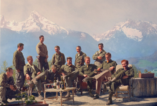 searchingforacircuitbreaker: Easy Company after taking the Eagle’s Nest“The news every GI in Europe 
