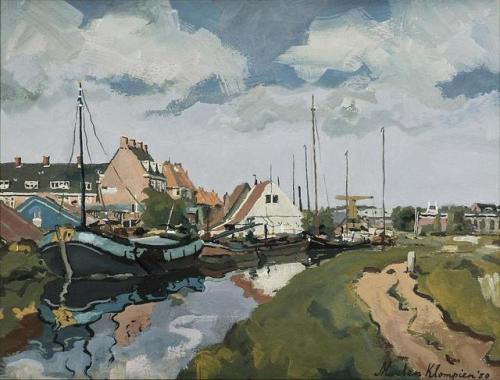 Marten Klompien (Dutch, 1917-1996) - Hoornsediep, Groningen, 1950 