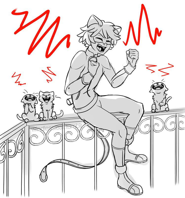 windlessleaf:  “You know how cats apparently go on top of wooden fences and “sing”