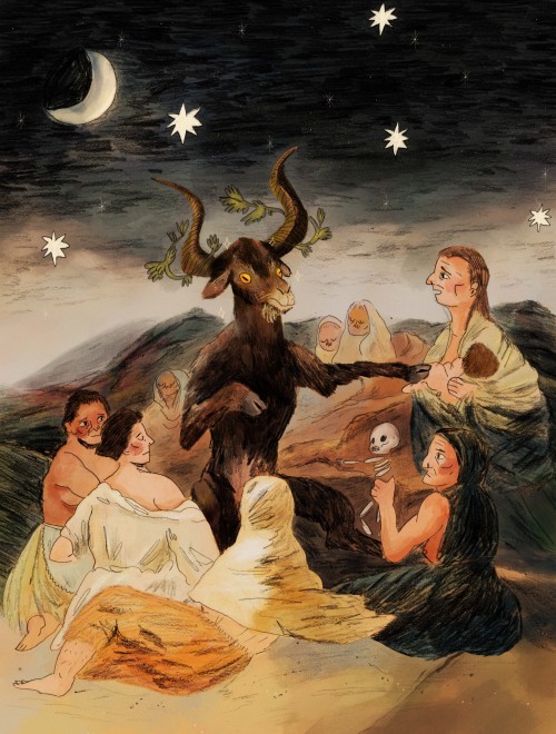 obsob:a redraw of ‘the witches sabbath’ by goya