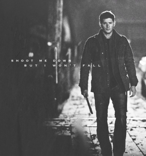 damnwinchesterrrs:“I’m bulletproof, nothing to lose. Fire away, fire away.”