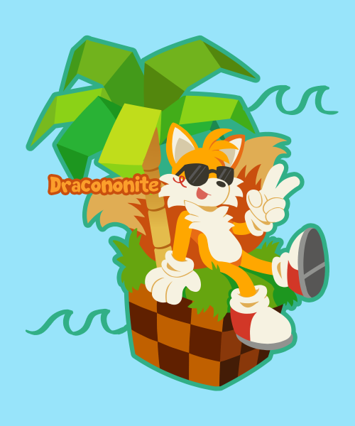  ⭐️ SONIC & TAILS Designs for April’s sticker mail! pledge before the end of this month to