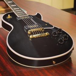 gibsonguitarsg:  Les Paul Custom VOS with P90s in Ebony 