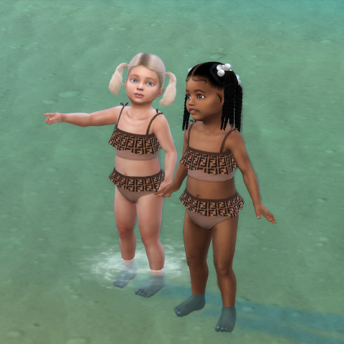 Toddlers Designer Tankini• 8 Swatches - *Island Living needed*.DOWNLOADPatreon early access // All T