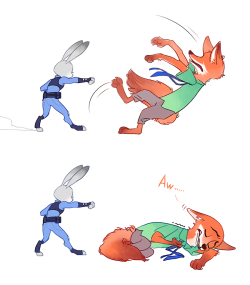 krusier:  Addition for Rood’s post XD With a kiss as reward to our hero fox cop!! definitely not a sorry for the punch 