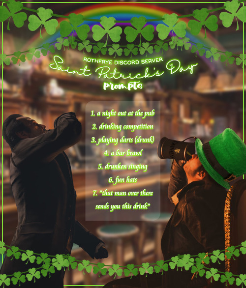 New prompt list on our RothFrye discord server!Happy St. Patrick’s Day and come join the fun on disc