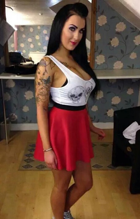 chavs-whores-sluts-slags:  Fit inked UK chav