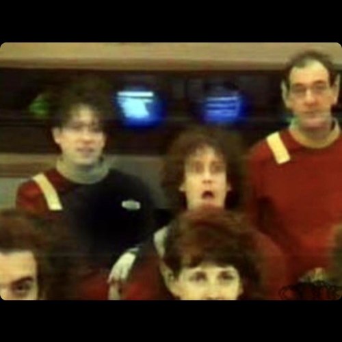 This picture that @thecure_onthisday sent me of the band and their tour manager in fucking STARFLEET