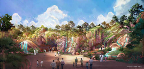 disney-universes:Day and Night concept pieces for the entrance of the Tokyo DisneySea expansion whic