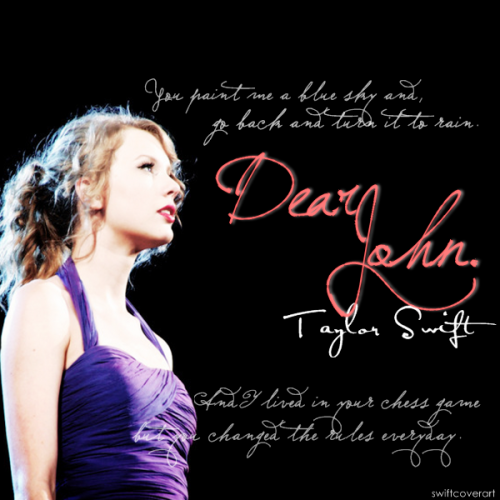 “Dear John” by Speak Now, cover art: