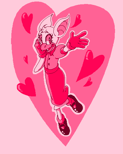 Sorry for vanishing for monthsHave this lil late Mspaint Valentines Day illustration