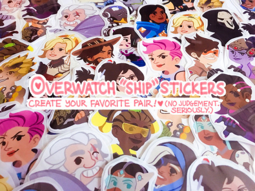 ❤ OVERWATCH SHIPPING STICKERS (UPDATED!) ❤I’ve (finally) added young Jack, Gabe, and Ana, as well as