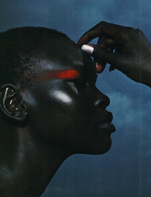 orwell:Alek Wek by Raymond Meier for Harper&rsquo;s Bazaar, November 1998.