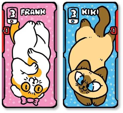 Frank and Kiki cards! #cute #cardgame #adopt #siamese #scottishfold #chonky #chonkyandfriends #chonk