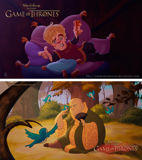 marvelousmichaelmidnight: babustyles: Game of Thrones characters reimagined as Disney characters  OH MY GOD @empoweredinnocence 