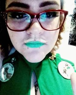 My #guinnesstache on Patty&rsquo;s day! #makeup #makeupmakeseverythingbetter #instamakeup #instabeauty #beauty #beautykillerpalette  #jeffreestarcosmetics #toofaced #limecrime #liquidlipstick #velvetines #alien #stpatricksday #guinness