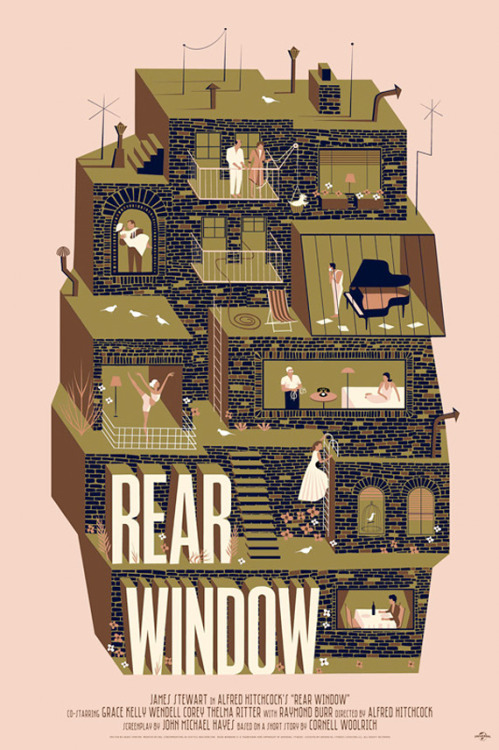 Porn photo fuckyeahmovieposters:   Rear Window by Adam