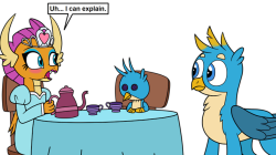 eagc1995: Smolder’s tea party Art by me Twitter Link: https://twitter.com/eagc7/status/1043537484372688896 DeviantArt Link: https://www.deviantart.com/eagc7/art/Smolder-s-tea-party-765045516 