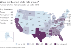 harleylovegood:  mapsontheweb:  Where are the most White hate groups in the U.S.?   I be tryna tell folks. Jersey is like a post apocalyptic warland.  Cali has more than I expected
