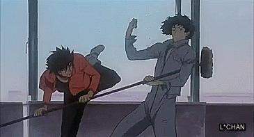 lissachan504:  SPIKE +BROOM COWBOY BEBOP 